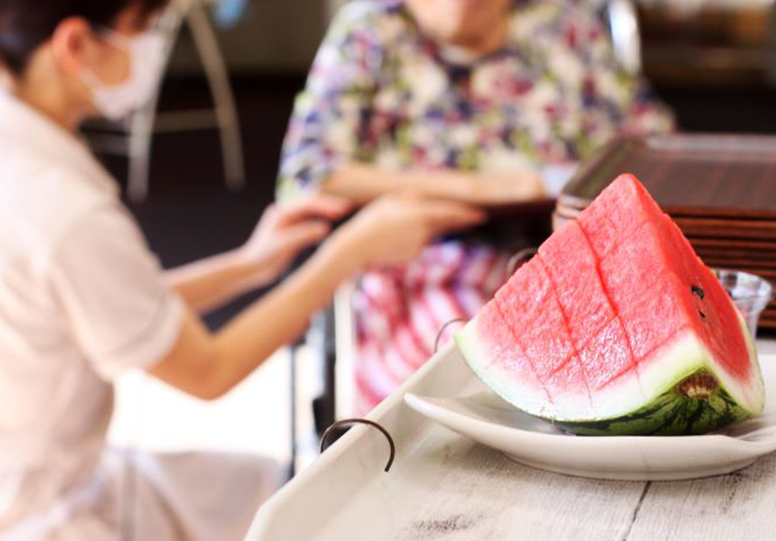 夏の青梅病院の様子