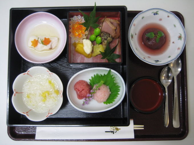 敬老の日会席膳　軟菜食