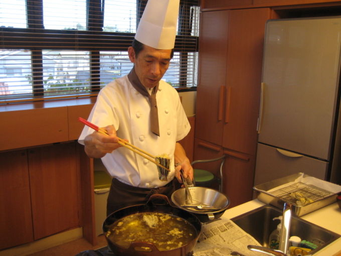 病棟内調理　野菜天丼