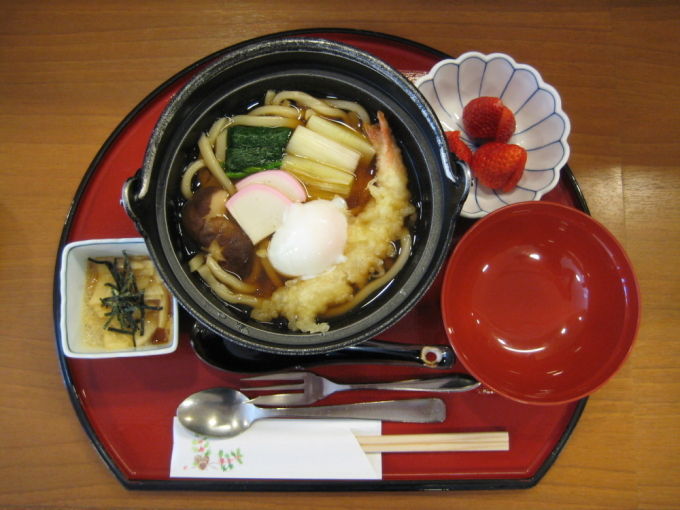 病棟内調理　鍋焼きうどん